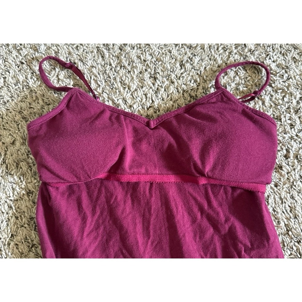 SO Women's Maroon Perfect Tunic Cami Fitted Padded Size Medium - Picture 9 of 10